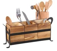 Portaoggetti Per Utensili Da Feste | 3 Scomparti Elegante Organizzatore Da Bancone Con Manico,Contenitore Per Utensili Da Cucina Per Feste - Per Casa Tavolo Da Pranzo Piano Di Lavoro Picnic All'Aperto