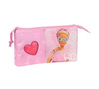 E_0002_S4307683 Barbie Portaoggetti Triplo Barbie Girl Rosa 22 x 12 x 3 cm Consu