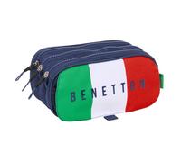 Portaoggetti Triplo Benetton Flag Blu Marino 21,5 x 10 x 8 cm