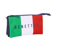 Portaoggetti Triplo Benetton Flag Blu Marino 22 x 12 x 3 cm