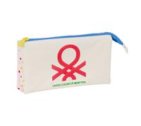 Portaoggetti Triplo Benetton Topitos Bianco [22 x 12 x 3 cm]