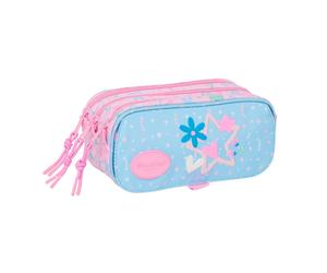 Portaoggetti Triplo BlackFit8 Smile Rosa Azzurro Chiaro 21,5 x 10 x 8 cm