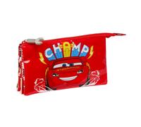 Portaoggetti Triplo Cars Let's race Rosso Bianco (22 x 12 x 3 cm)