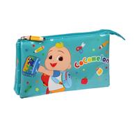 Portaoggetti Triplo CoComelon Back to class Azzurro Chiaro [22 x 12 x 3 cm]