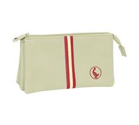 Safta EL OCA BASICS - Astuccio triplo, astuccio per bambini, ideale per bambini in età scolastica, comodo e versatile, qualità e resistenza, 22 x 3 x 12 cm, beige, M, Casual