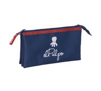 Portaoggetti Triplo El Pulpo Blu Marino 22 x 12 x 3 cm