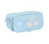 Portaoggetti Triplo Glow Lab Cisnes Azzurro Chiaro 21,5 x 10 x 8 cm
