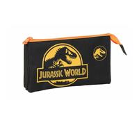 Portaoggetti Triplo Jurassic World Nero 22 x 12 x 3 cm