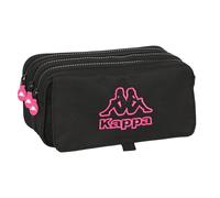 Triple Carry-All Kappa Black And Pink Black (21,5 X 10 X 8 Cm) NUOVO