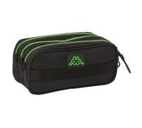 Safta M710, Kappa Black Triplo Grande, Astuccio, Ideale età Scolastica, Comodo e Versatile, qualità e Resistenza, 21,5 x 8 x 10 cm, Colore Nero Unisex-Bambini e Ragazzi, Estándar