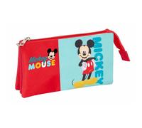 Portaoggetti Triplo Mickey Mouse Azzurro 22 x 12 x 3 cm