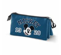 Portaoggetti Triplo Mickey Mouse Class Azzurro 23 x 8 x 11 cm