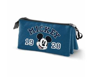 Portaoggetti Triplo Mickey Mouse Class Azzurro 23 x 8 x 11 cm