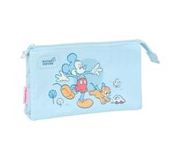 Portaoggetti Triplo Mickey Mouse Clubhouse Baby Azzurro Chiaro 22 x 12 x 3 cm