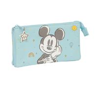 Portaoggetti Triplo Mickey Mouse Clubhouse Baby Azzurro Chiaro 22 x 12 x 3 cm