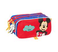 Portaoggetti Triplo Mickey Mouse Clubhouse Good day Azzurro 21,5 x 10 x 8 cm