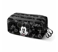 Portaoggetti Triplo Mickey Mouse Year Nero 23 x 10 x 11 cm