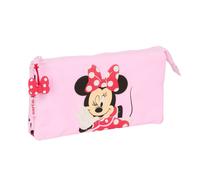Portaoggetti Triplo Minnie Mouse Naive Rosa 22 x 12 x 3 cm