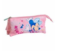 Portaoggetti Triplo Minnie Mouse Rosa 2,2 x 1,1 x 22,5 cm