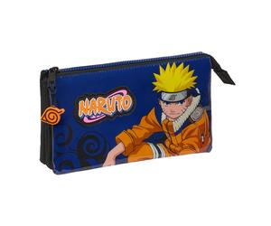 Portaoggetti Triplo Naruto Ninja Azzurro Nero 22 x 12 x 3 cm