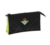 Portaoggetti Triplo Real Betis Balompié Nero Lime 22 x 12 x 3 cm