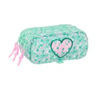 Portaoggetti Triplo Safta Cuore Menta 21,5 x 10 x 8 cm