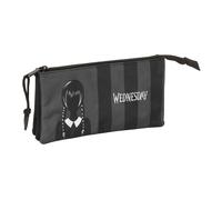 Portaoggetti Triplo Wednesday Nero 22 x 12 x 3 cm