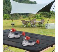 Portaombrelli 2 Pezzi Foro 25mm Lega di Alluminio Clip On Montaggio Regolabile