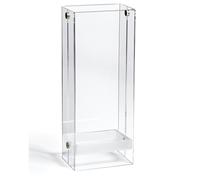 Portaombrelli 21x28xh65 cm IKEDA in metacrialto trasparente con vaschettta raccogli acqua removibile satinata bianco satinato