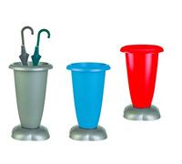 Portaombrelli A Forma Conica. Colorazioni Assortite: Rosso, Grigio, Blu. in Plastica.