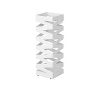 Portaombrelli Bastoni Passeggio Quadrato Acciaio 48,5 cm bianco