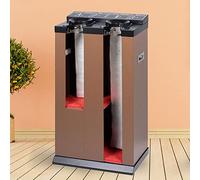 Portaombrelli commerciale per ingresso - Avvolgitore automatico per ombrelli bagnati - Macchina imballatrice automatica per doppio ombrello/Portaombrelli - con 600 sacchetti corti e 600 sacchetti