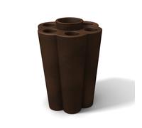 PORTAOMBRELLI CON VASCHETTA MARRONE BRONZO MODERNO ARREDO INDISTRUTTIBILE RESINA