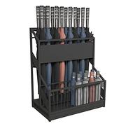 Portaombrelli Da Esterno Portaombrelli In Metallo Con Vassoio Di Scarico Estraibile Portaombrelli Semplice E Moderno Portaombrelli A 2 Strati Di Grande Capacità Porta Ombrelli Per Interno ( Color : Si