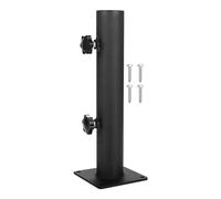 Portaombrelli da Esterno, portaombrello, Supporto per ombrellone, Regolabile, Supporto per ombrellone, da Giardino, Nero, Supporto per ombrellone, per ghirlande Luminose, Pali a