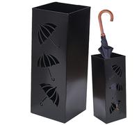 Portaombrelli da interno - Portaombrelli per interni, supporto per portaombrelli quadrato in acciaio inox, portaombrelli, contenitore per ombrelli, salvaspazio