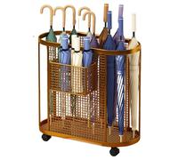 Portaombrelli da Interno, Salvaspazio Porta Ombrelli for Esterno, Portaombrelli Design Moderno for Casa, Grande, Metallo, Rettangolari(Gold)