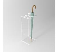 Portaombrelli design minimal cm 25x25h70 in plexiglass trasparente