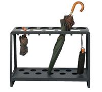 Portaombrelli Design Moderno Rettangolare Capienza 17 Ombrelli in Acciaio Antracite