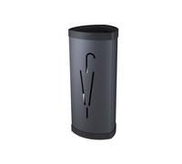 Portaombrelli - diametro 26 cm - H 60 cm - metallo - nero - Alba