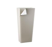 Portaombrelli ECO 28x16.5xh60 cm in plexiglas bicolore Tortora Bianco con curvatura a mano tortora