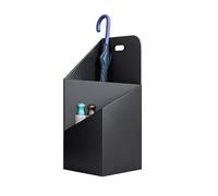 Portaombrelli Ferro Battuto,Home Portaombrelli Design Moderno, Secchiello For Ombrelli For Ingresso,lavorazione Artigianale Del Ferro, Stoccaggio A Doppio Strato, Ecologico E Bello ( Color : Black , S