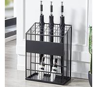 Portaombrelli grande organizer in metallo per bastoni da passeggio moderno rettangolare supporto portaoggetti