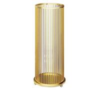 Portaombrelli in Acciaio con Piccoli Ganci per Interni, Ingresso Pesante a Parete Portaombrelli per Ufficio con Vassoio Raccogligocce (Colore : Oro)