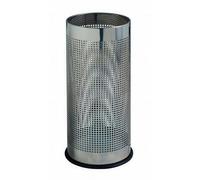 Portaombrelli in acciaio Forato PLUVIAL inox AISI430 28x28x h 64 cm - PESO 4,5 KG con foro quadrato e vaschetta adatto per esterno colore inox inox lucido