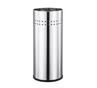 Portaombrelli in acciaio inox con base in gomma resistente, ideale per corridoio e uso interno, mantiene i pavimenti puliti e organizzati