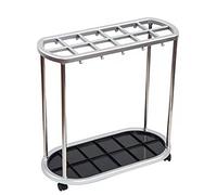 Portaombrelli, in acciaio inox, mobile, multi-standard, per ingresso e balcone, pratico portaombrelli di grande capacità