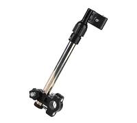 Portaombrelli in acciaio inox telescopico verso il basso regolabile a 360° per tubi 2-2,5cm/0,79-0,98 pollici, per biciclette, sedie a rotelle, passeggino