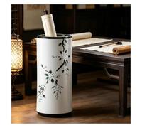 Portaombrelli in Ceramica Multicolore Secchiello Portaoggetti da Terra Vaso | W19,5 X H44 Cm, Base Stabile, Antiscivolo Portaombrelli in Ceramica Dipinta a Mano con Disegni Floreali(Multi-colored)