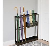 Portaombrelli in Ferro Semplice, Robusto E di Grande Capacità, con Vaschetta